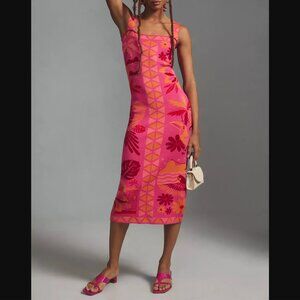 NWT Farm Rio Square-Neck Sweater Dress Size S